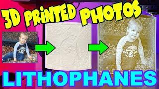 How to 3D Print LITHOPHANES - Convert Your Photos Into 3D Printed Art - Cura