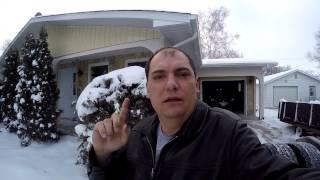 TRUCKER RUDI starting a cold diesel engine 12/10/16 Vlog#914