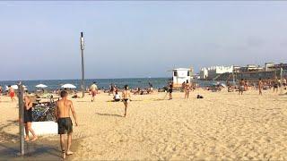 Spain Beach Walk - Platja de la Nova Icària in Barcelona - June 2021