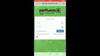 How to work on Perfluence platform (mobile version)