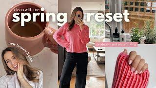 SPRING RESET 2024 clean with me, productive vlog