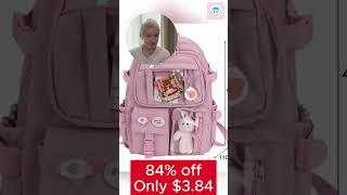  Kawaii Nylon School Backpack – Stylish & Spacious for Girls & Teens!  #shorts