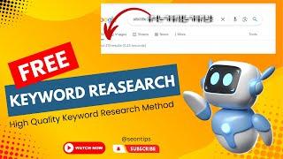 Free Keyword Research for Successful SEO Strategies | How to Do keyword research for SEO