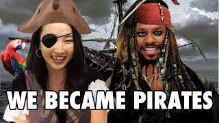 Mongolian Girl Becomes a Pirate! Pirates of the Caribbean! [International Couple] 