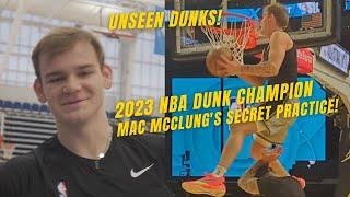 Mac McClung UNSEEN Dunk Contest practice with me! UNSEEN DUNKS (Slow Motion Mix)