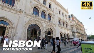 LISBON WALKING TOUR 2023 | Rossio Train Station to São Jorge Castle