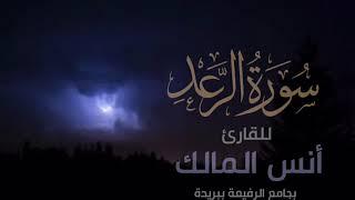 قراءة لسورة الرعد القارئ أنس المالك في رمضان