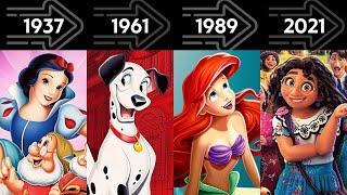 Disney Animation Evolution - Every Movie from 1937 to 2023