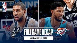 Full Game Recap: Spurs vs Thunder | Strong Second Half Propels OKC