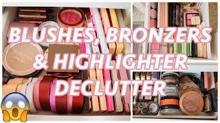 MAKEUP DECLUTTER BLUSHES, BRONZERS & HIGHLIGHTERS | MAKEUP ORGANISATION & COLLECTION | KezziesCorner