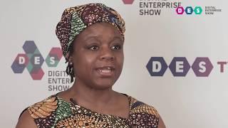 Viola Llewellyn, Co-Founder & President OVAMBA Solutions, at #DES2019 Digital Enterprise Show