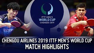 Lee Sangsu vs Kanak Jha | 2019 ITTF Men's World Cup Highlights (Group)