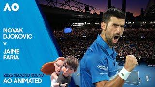 LIVE | Novak Djokovic v Jaime Faria | AO Animated | Australian Open 2025