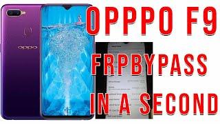 FRP REMOVE | Oppo F9 (CPH1823) Google Account Bypass/Remove In a sec