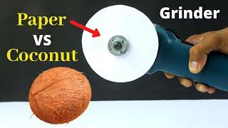 What Can You Cut With Paper? - Coconut VS Paper ! Science Experiments