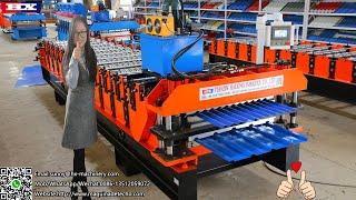 Corrugated iron roofing sheet making machine