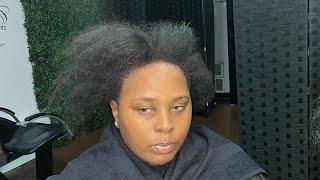 She wanted a drastic change for her natural hair.