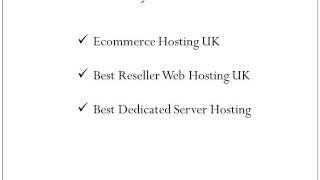 Ecommerce Hosting UK and Best Reseller Web Hosting UK By RSHosting