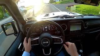 Morning Commute in a Four-Door Jeep Wrangler - 2019 Jeep Wrangler MOAB (3.6L V6) - POV Drive