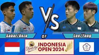 Sabar Karyaman Gutama/Moh Reza Pahlevi Isfahani vs Lee Jhe Huei/Yang Po Hsuan #indonesiaopen2024 QF