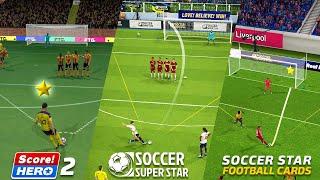 SCORE HERO 2 vs SOCCER SUPER STAR vs SOCCER STAR 2021 FOOTBALL CARDS | COMPARISON