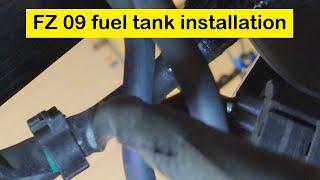 fuel tank installation Yamaha FZ-09/MT-09 2014 2015 2016