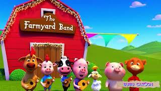 "The Farmyard Band  | Fun Animal Cartoon for Kids | BUBU"