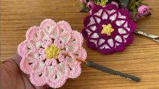 How to make a crocheted motif? Knitting pad recipe for new learners. How to make a knitted motif?