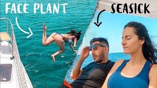 FUNNIEST SAILING VLOG! Face Plant Fail Living On A Sailboat 