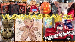 VLOGMAS DAY 21!THRIFT WITH US! GIVEAWAY WINNER 