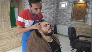 ASMR Turkish Barber Face, Head and Back Massage 281