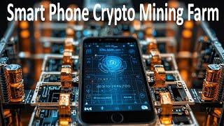 Smart Phone Crypto Mining Farm