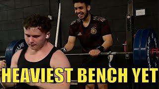 BENCH PRESS PR WITH HYPEMAN SPOTTER