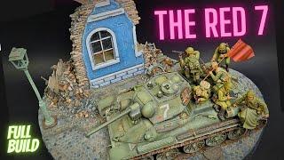 The Red 7 DIORAMA - FULL BUILD (1/35, Tamiya, Scratchbuild)