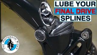 ESSENTIAL MAINTENANCE: How to lube the FD splines on the shaft drive of your BMW R1250GS / R1200GS