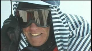 Sir Edmund Hillary got phone call from his son /Peter Hillary/ from Everest summit