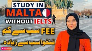 Study In Malta without IELTS 2025 | High Visa Ratio | Low fees