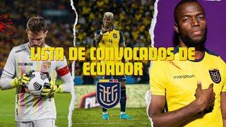 OFICIAL!! LISTA  DE CONVOCADOS DE ECUADOR PARA ESTA DOBLE FECHA FIFA | ELIMINATORIAS 2026