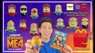 2024 Despicable Me 4 McDonald's Happy Meal Toys (Minions Happy Meal Toys)