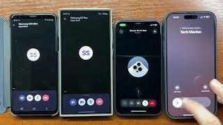 Samsung S9+ vs S24 Ultra + iPhone 11 vs 16 Pro Max Signal & WhatsApp Incoming Calls. Android, iOS