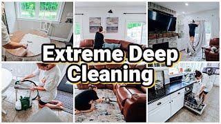 Extreme Deep Clean With Me 2024 All Day Messy House Cleaning Motivation