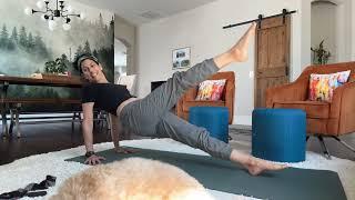 Pilates - planks and inversions (a little belly sloshing too)