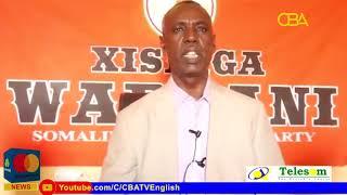 Opposition Official bemoans on deteriorating security of Somaliland and condemns govt. CBATV English