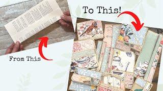 Junk Journal Book Page Ideas! - Part 1!  Start with the same fold to make 10 Ideas!