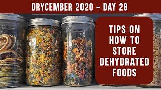 HOW TO STORE DEHYDRATED FOOD: Tips for the perfect storage container for dried foods | DRYCEMBER