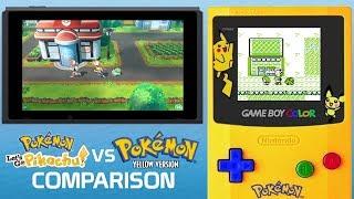 Pokémon: Let's Go, Pikachu & Eevee vs Pokémon Yellow | Comparison