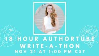 Live Writing Sprints // 18 Hour AuthorTube Write-A-Thon