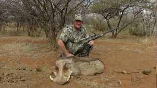 Wild Boar Hunting in Africa with a .50 Cal. Thomson Centre Muzzleloader at 60 yards