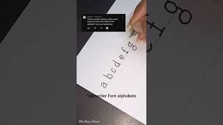 Typewriter Font alphabets | The Busy Pencil