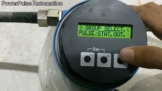 Endress + Hauser Promag Wiring and programming with password